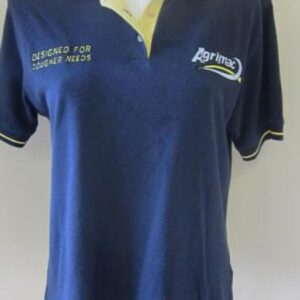 Agrimac Navy & Yellow Polo Shirt